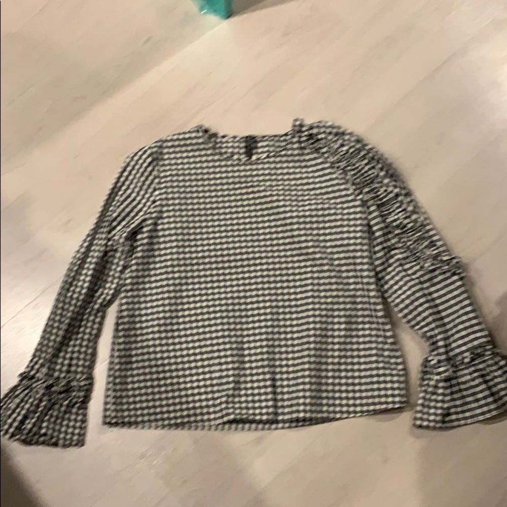 Zara Gingham Blouse